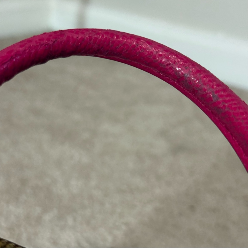 Coach Signature Bennett Brown and Pink Mini Satchel - Picture 12 of 16